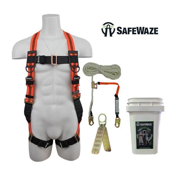 Safety Harness Fall Protection Kit In Bucket